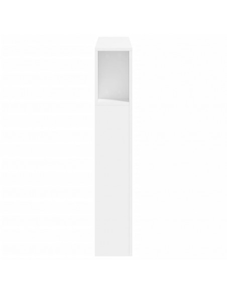 Testiera LED Bianca 100x18,5x103,5 cm Legno Multistrato