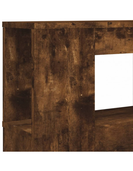 Testiera LED Rovere Fumo 140x18,5x103,5 cm Legno Multistrato