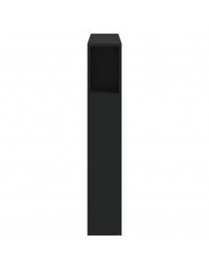 Testiera LED Nera 100x18,5x103,5 cm Legno Multistrato 2