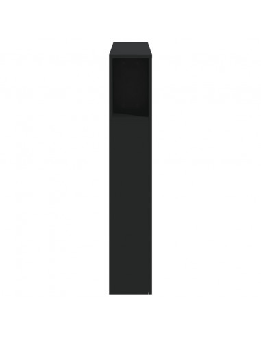 Testiera LED Nera 100x18,5x103,5 cm Legno Multistrato