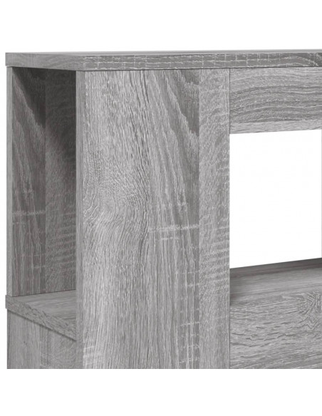 Testiera LED Grigio Sonoma 220x18,5x103,5 cm Legno Multistrato