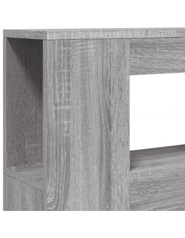 Testiera LED Grigio Sonoma 100x18,5x103,5 cm Legno Multistrato