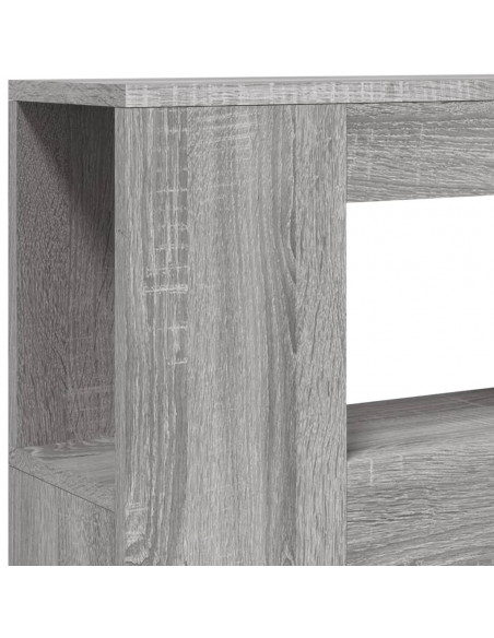 Testiera LED Grigio Sonoma 100x18,5x103,5 cm Legno Multistrato