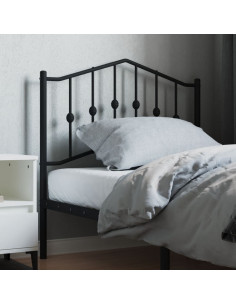 Testiera in Metallo Nero 90 cm 2