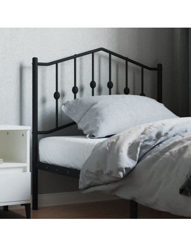 Testiera in Metallo Nero 90 cm