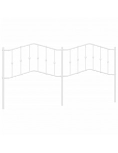 Testiera in Metallo Bianco 200 cm 2