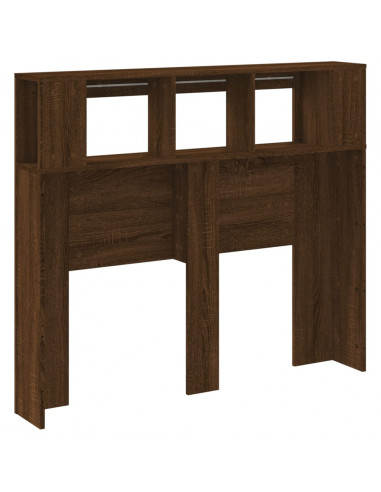 Testiera LED Rovere Marrone 120x18,5x103,5 cm Legno Multistrato