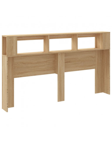 Testiera LED Rovere Sonoma 180x18,5x103,5 cm Legno Multistrato