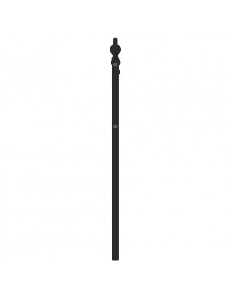 Testiera in Metallo Nero 120 cm