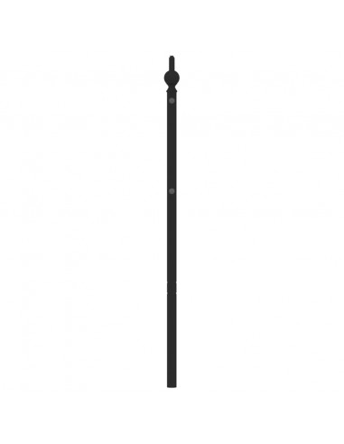 Testiera in Metallo Nero 193 cm