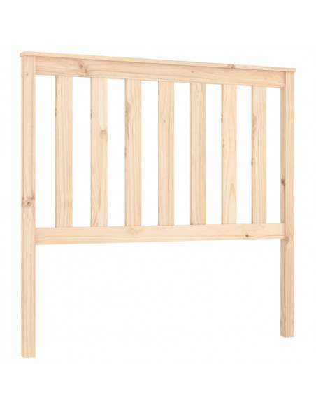 Testiera per Letto 106x6x101 cm in Legno Massello di Pino
