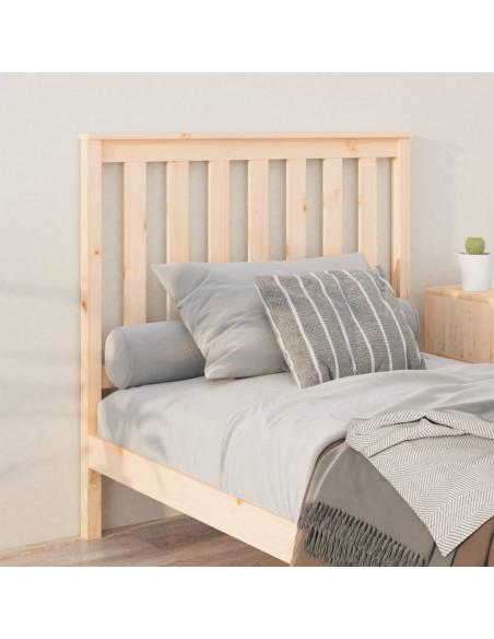Testiera per Letto 106x6x101 cm in Legno Massello di Pino