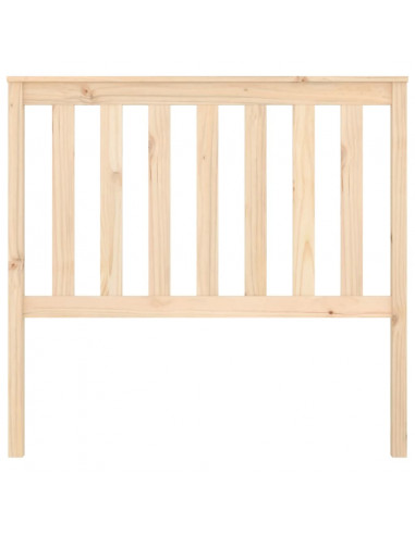 Testiera per Letto 106x6x101 cm in Legno Massello di Pino