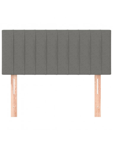 Testiera Grigio Scuro 90x5x78/88 cm in Tessuto