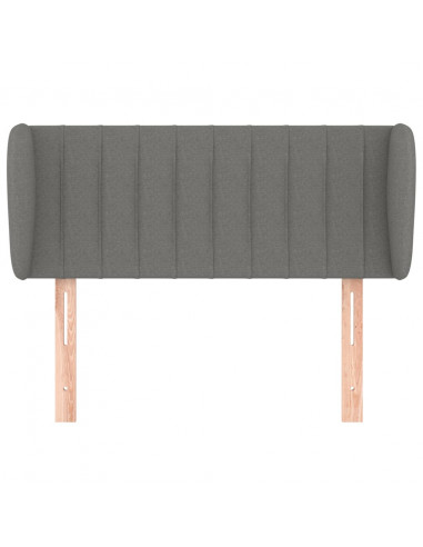 Testiera ad Orecchio Grigio Scuro 93x23x78/88 cm in Tessuto