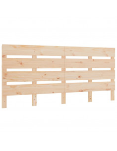 Testiera per Letto 135x3x80 cm in Legno Massello di Pino 2