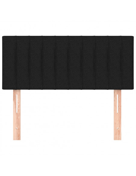 Testiera Nera 80x5x78/88 cm in Tessuto