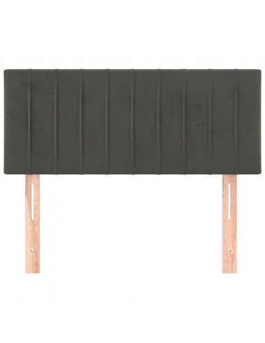 Testiera Grigio Scuro 90x5x78/88 cm in Velluto