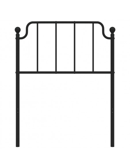 Testiera in Metallo Nero 75 cm