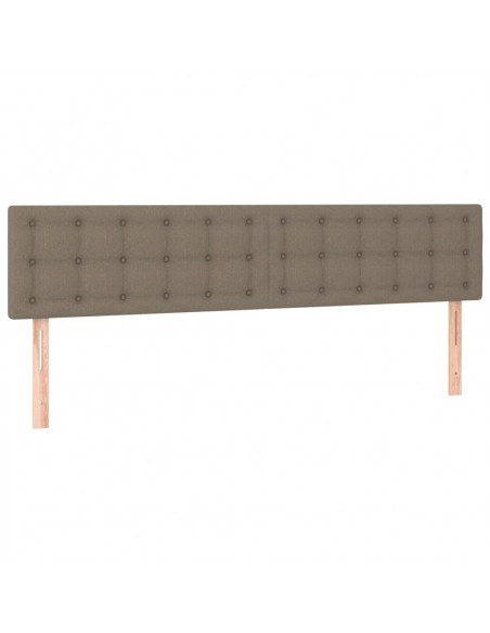 Testiera 2 pz Tortora 90x5x78/88 cm in Tessuto