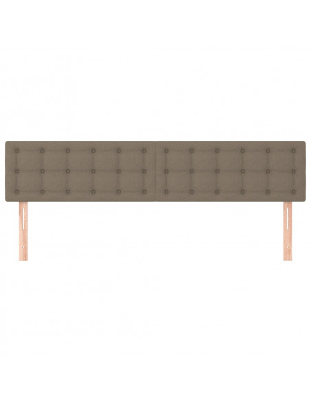 Testiera 2 pz Tortora 90x5x78/88 cm in Tessuto