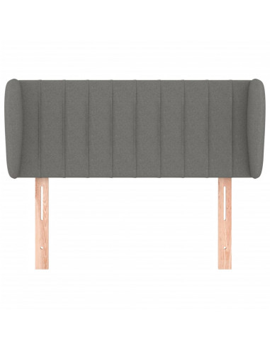 Testiera ad Orecchio Grigio Scuro 83x23x78/88 cm in Tessuto