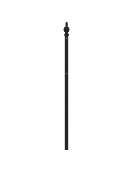 Testiera in Metallo Nero 107 cm