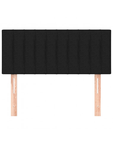 Testiera Nera 100x5x78/88 cm in Tessuto