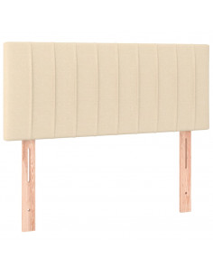 Testiera Crema 80x5x78/88 cm in Tessuto 2