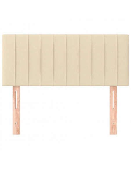 Testiera Crema 80x5x78/88 cm in Tessuto