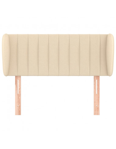 Testiera ad Orecchio Crema 83 x 23 x 78/88 cm in Tessuto