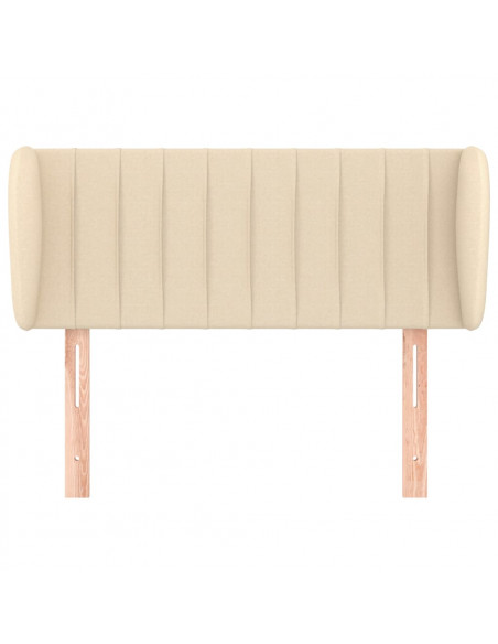 Testiera ad Orecchio Crema 83 x 23 x 78/88 cm in Tessuto