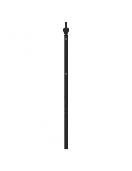 Testiera in Metallo Nero 180 cm