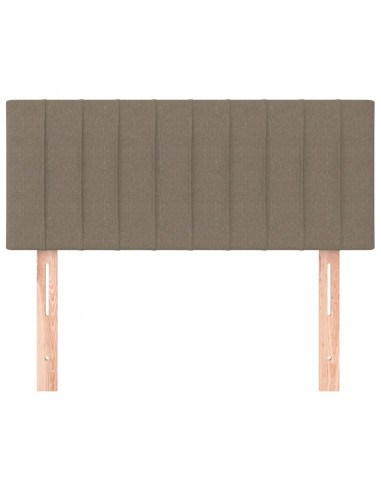 Testiera Tortora 100x5x78/88 cm in Tessuto