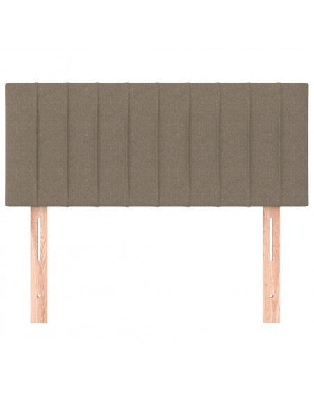 Testiera Tortora 100x5x78/88 cm in Tessuto