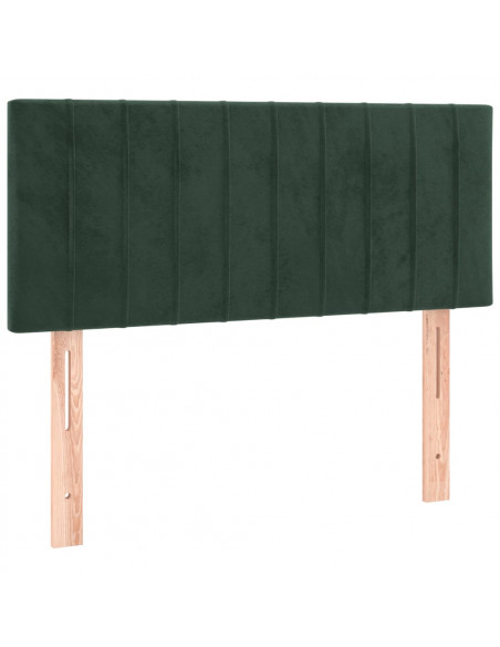 Testiera Verde Scuro 100x5x78/88 cm in Velluto