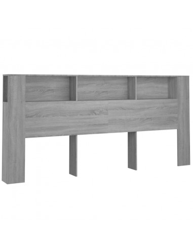 Testiera con Scomparti Grigio Sonoma 220x18,5x104,5 cm