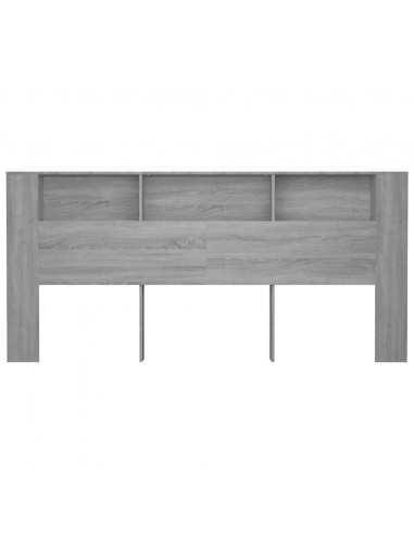 Testiera con Scomparti Grigio Sonoma 220x18,5x104,5 cm