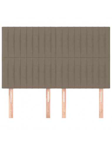 Testiere 4 pz Tortora 72x5x78/88 cm in Tessuto