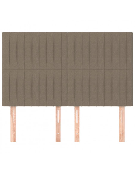 Testiere 4 pz Tortora 72x5x78/88 cm in Tessuto