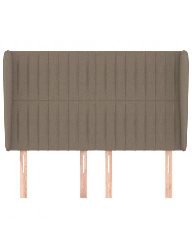 Testiera ad Orecchio Tortora 147 x 23 x 118/128 cm in Tessuto