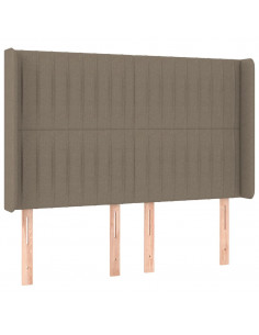 Testiera ad Orecchio Tortora 147x16x118/128 cm in Tessuto 2