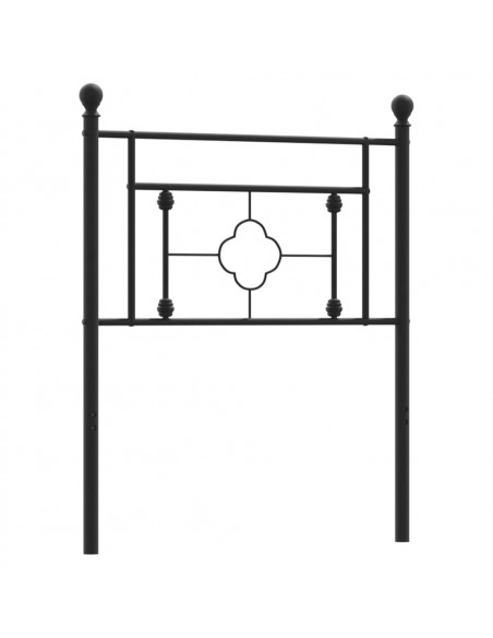 Testiera in Metallo Nero 80 cm
