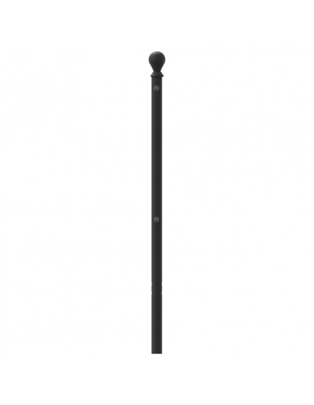 Testiera in Metallo Nero 180 cm