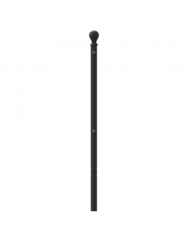 Testiera in Metallo Nero 193 cm