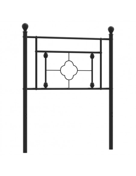 Testiera in Metallo Nero 75 cm