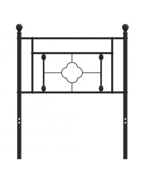 Testiera in Metallo Nero 75 cm