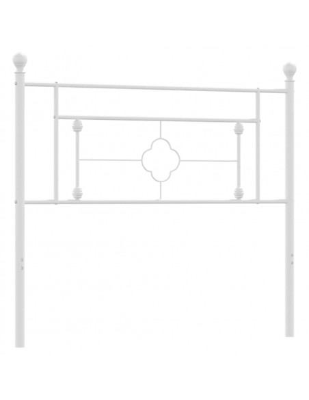 Testiera in Metallo Bianco 107 cm