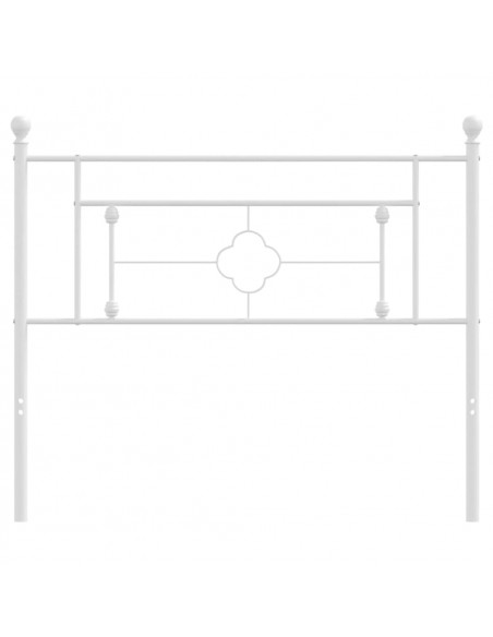 Testiera in Metallo Bianco 107 cm