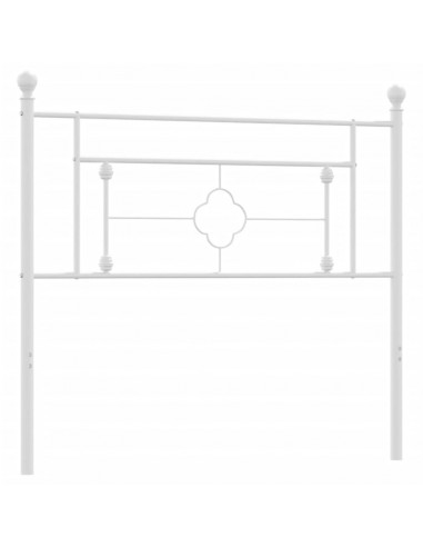 Testiera in Metallo Bianco 107 cm